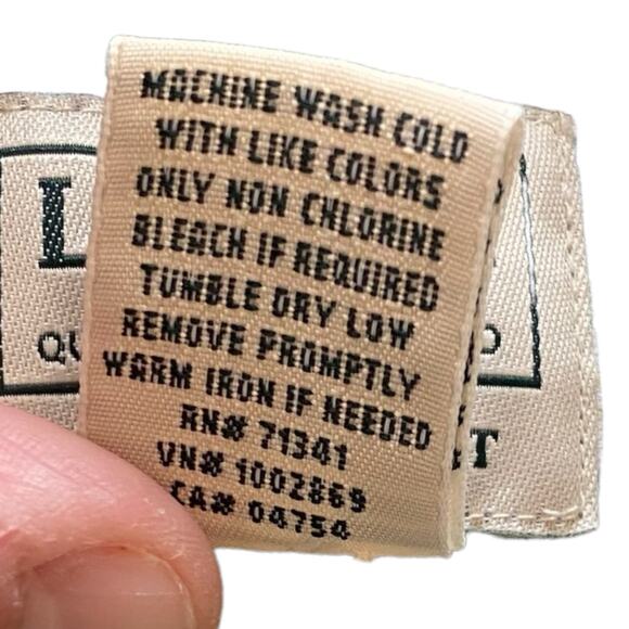 LL Bean Gorpcore Green Plaid Stretch Chambray Short Sleeve Stretch Shirt - Large - Picture 8 of 8